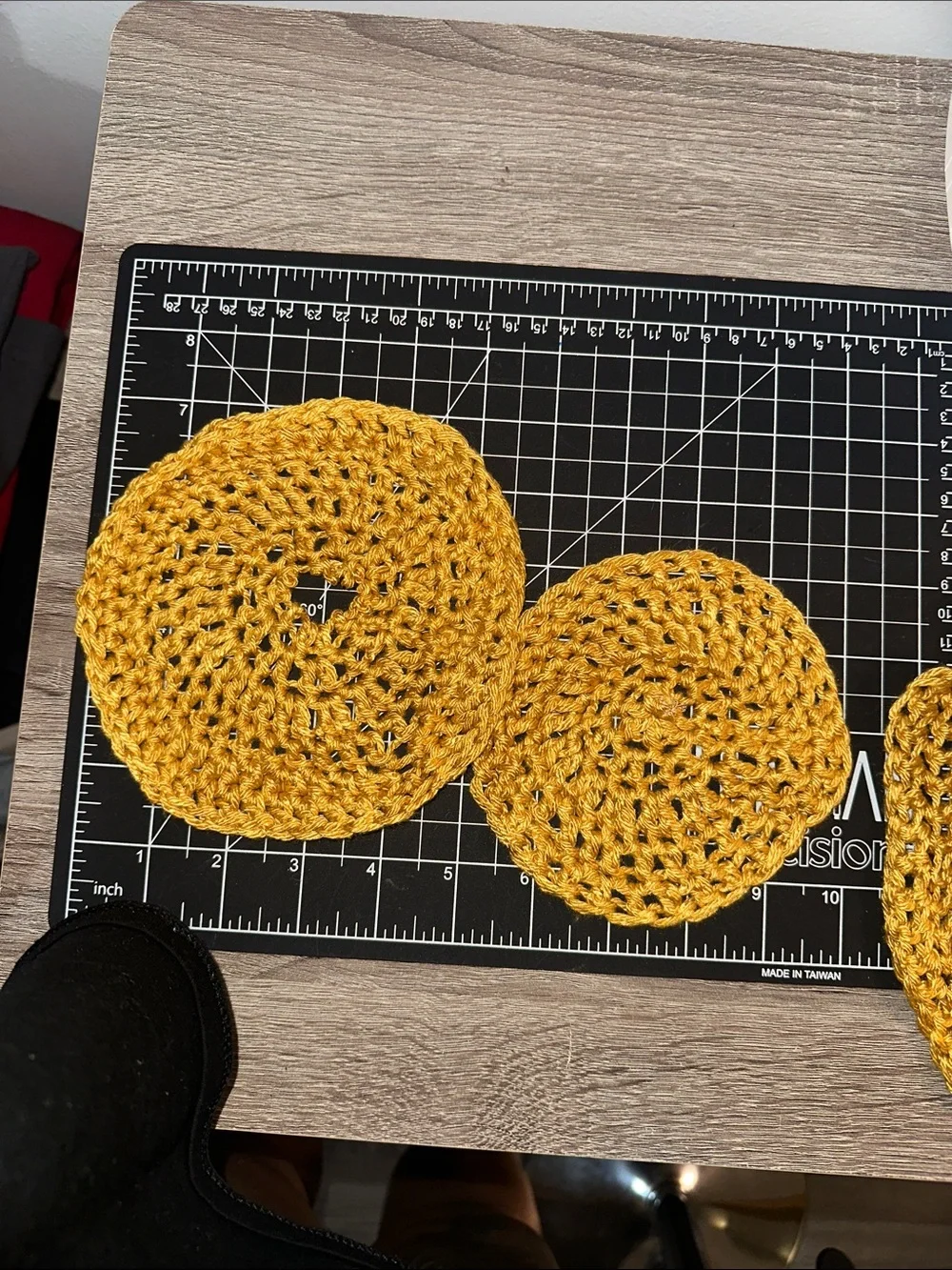 Crochet doily bundle set of 9 bamboo yarn